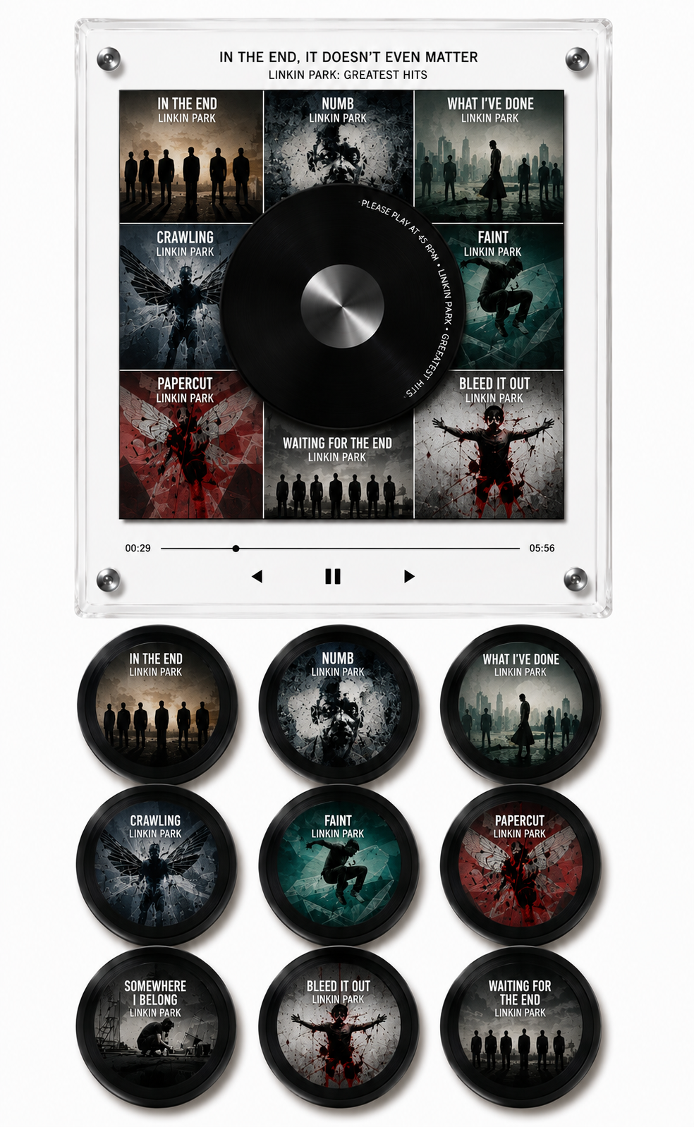 Kit de Vinis Magnéticos Linkin Park