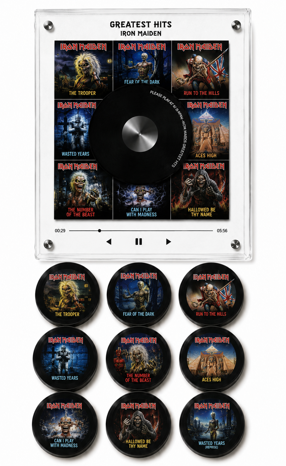 Kit de Vinis Magnéticos Iron Maiden